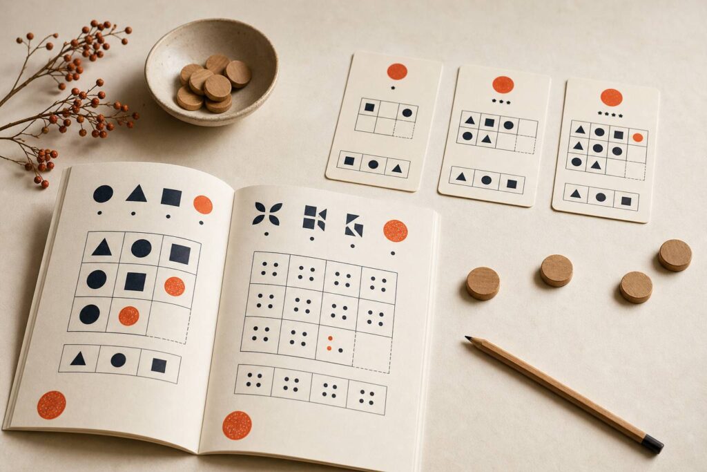 Cahier color de jeux de logique pour enfants classes par age