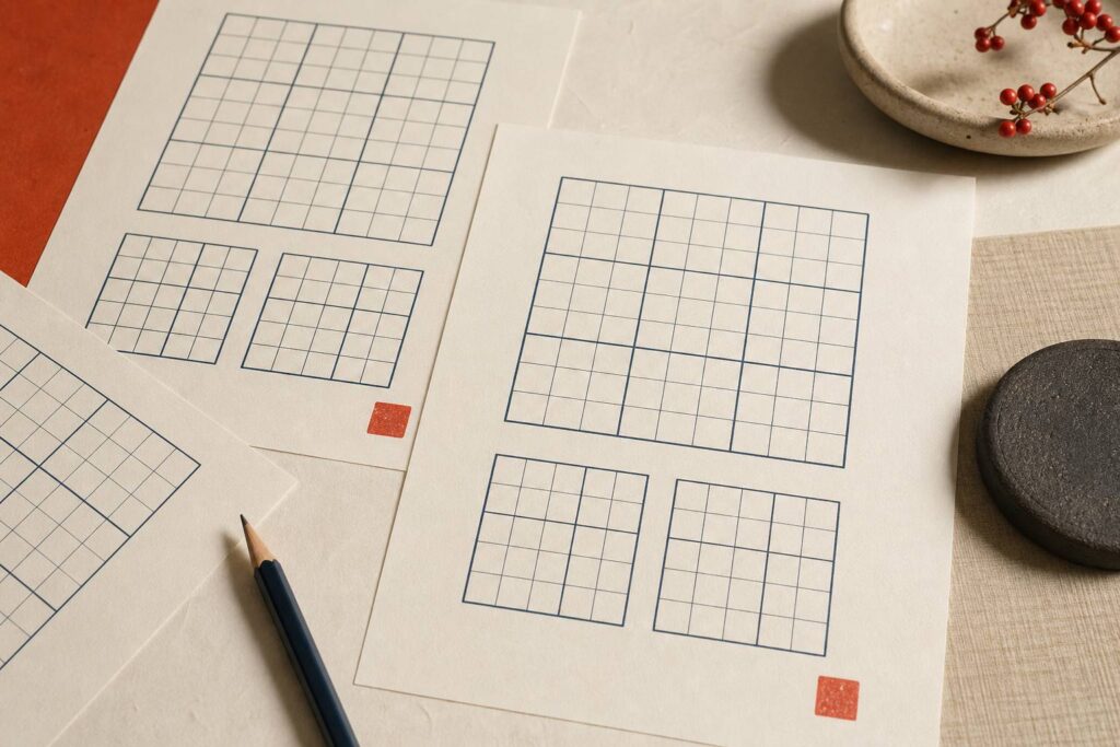 Cahier de Sudoku a imprimer avec grilles PDF gratuites sur fond creme