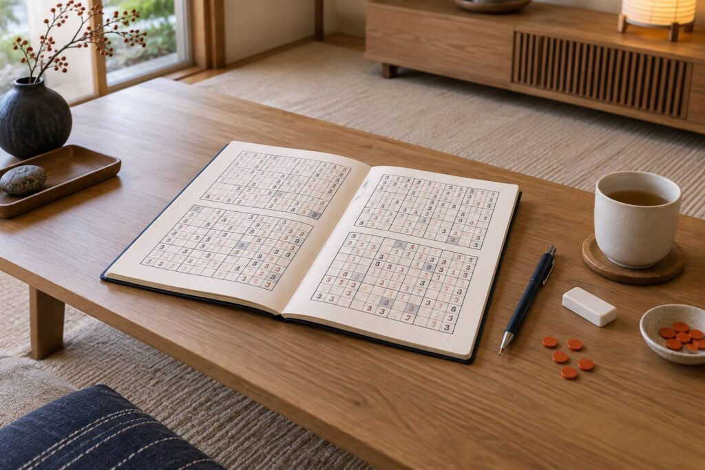 Illustration éditoriale du sujet : Techniques expert pour maîtriser le sudoku avancé